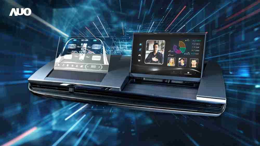 918.COMMicro LED Display HMI解决方案打造透明Micro LED前座仪表，，，，呈现信息并保留驾驶视野开阔；亦为副驾驶座乘客打造收放自如的Micro LED屏幕，，，，在不影响显示质量的前提于显示区内建镜头，，，让用户能与视讯对象直接眼神接触，，，，提供绝佳的双向沟通体验